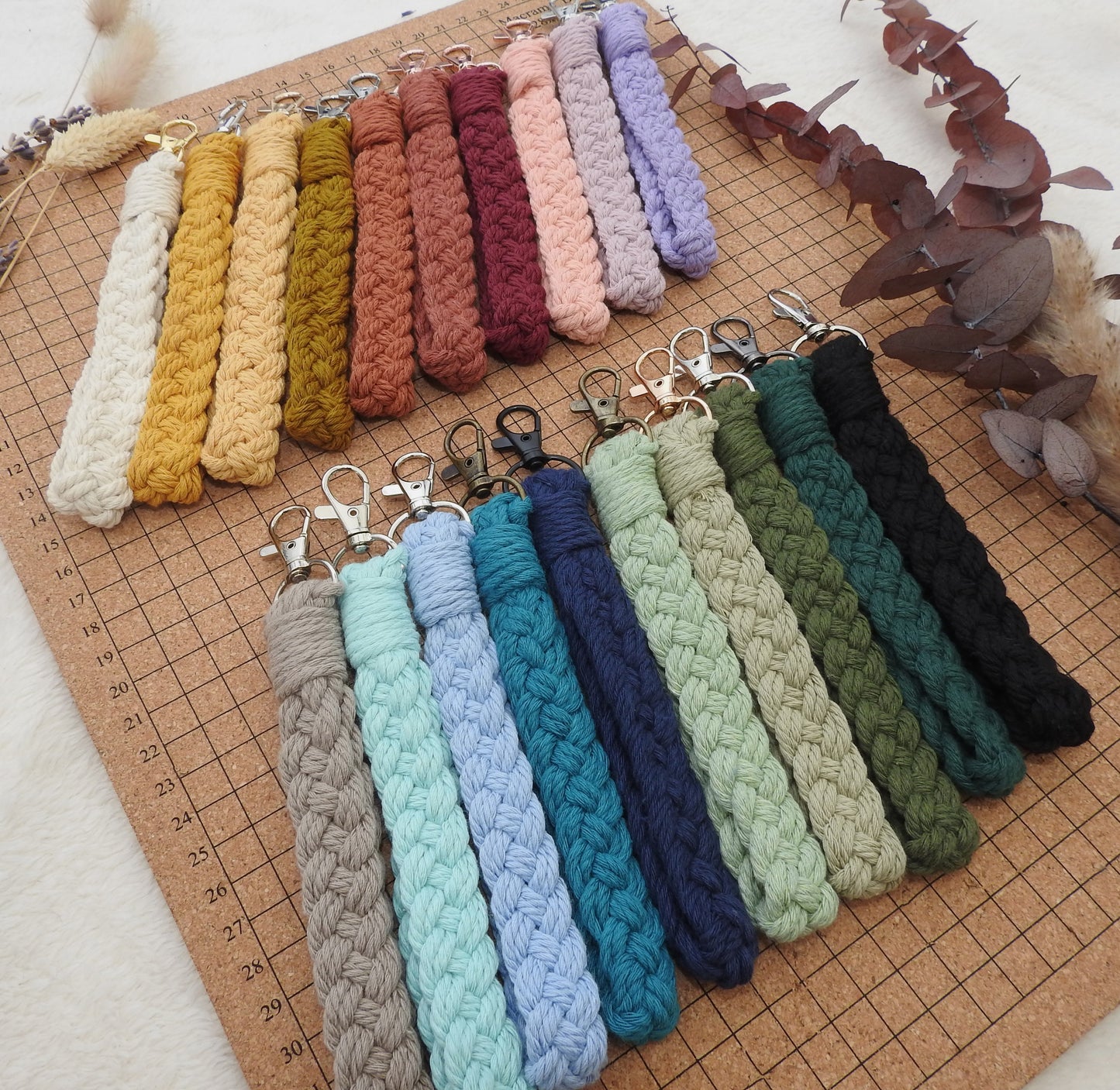 Geflochtener Schlüsselanhänger