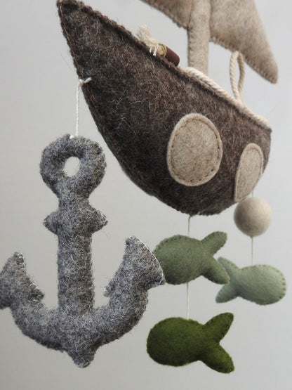 Mobile Boot "Anker lichten"