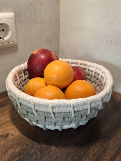 Makramee-Schale groß