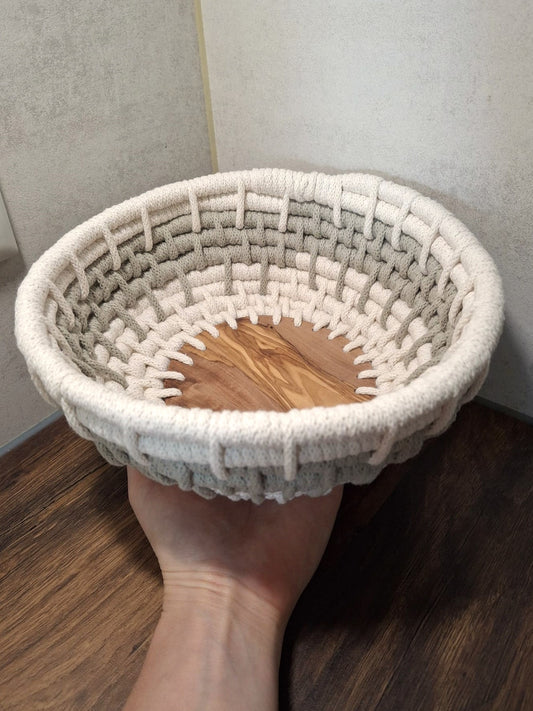 Makramee-Schale groß