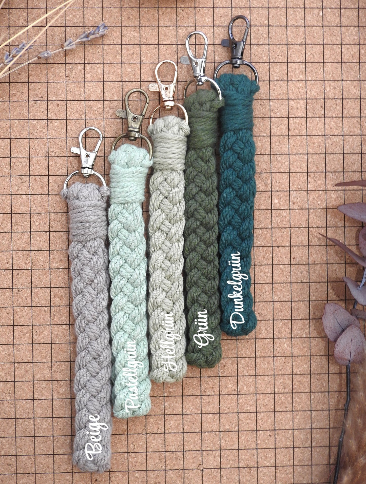 Geflochtener Schlüsselanhänger