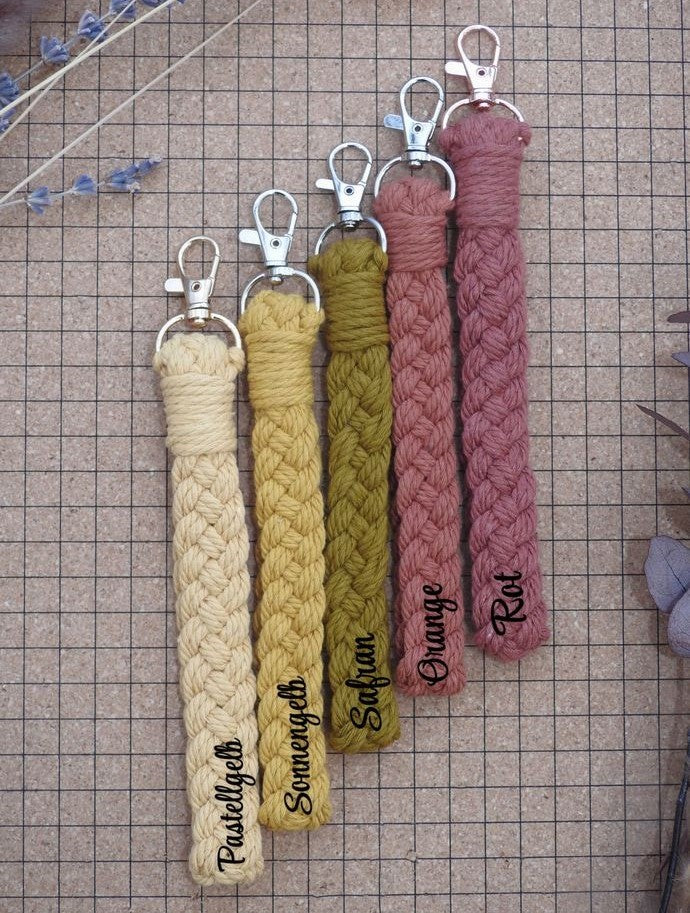 Geflochtener Schlüsselanhänger