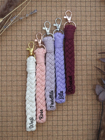 Geflochtener Schlüsselanhänger